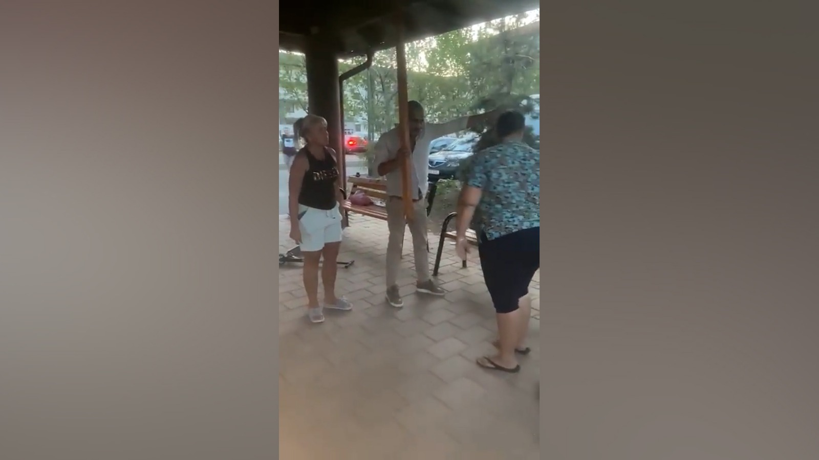 Deranjat de copiii dintr-un parc din Ilfov, un cetățean turc a distrus mai multe bănci