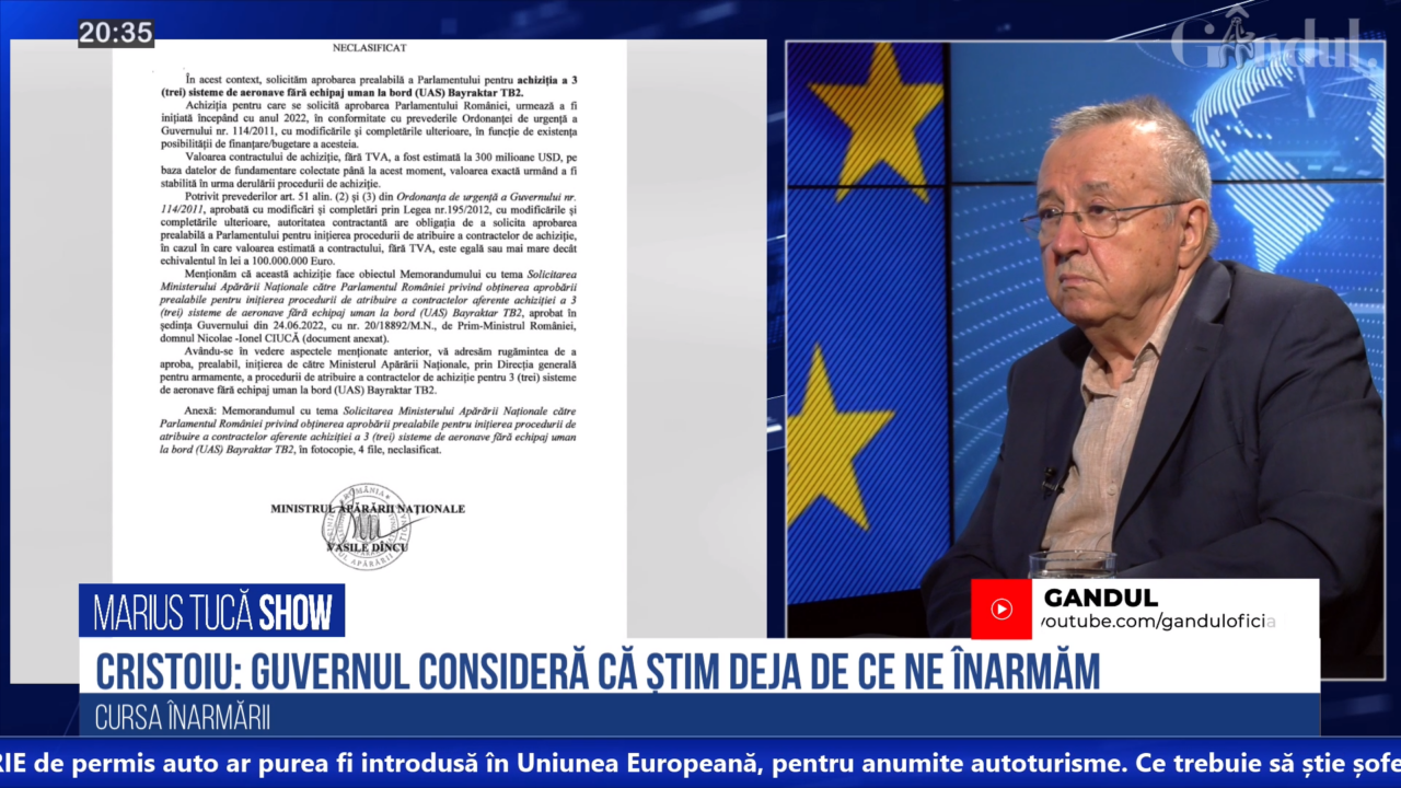 Ion Cristoiu: „Problema nu este că ne înarmăm, ci că nu ne explică nimeni de ce. Dacă nu ni se spune de ce, înseamnă că își bat joc de noi”