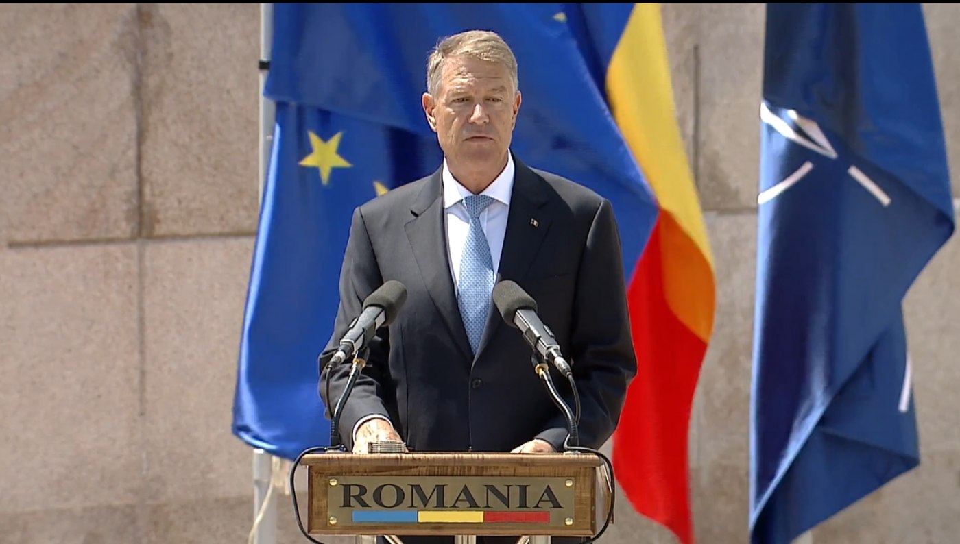 Iohannis: Fie ca intonarea Imnului Național să ne readucă în inimi mesajul de libertate