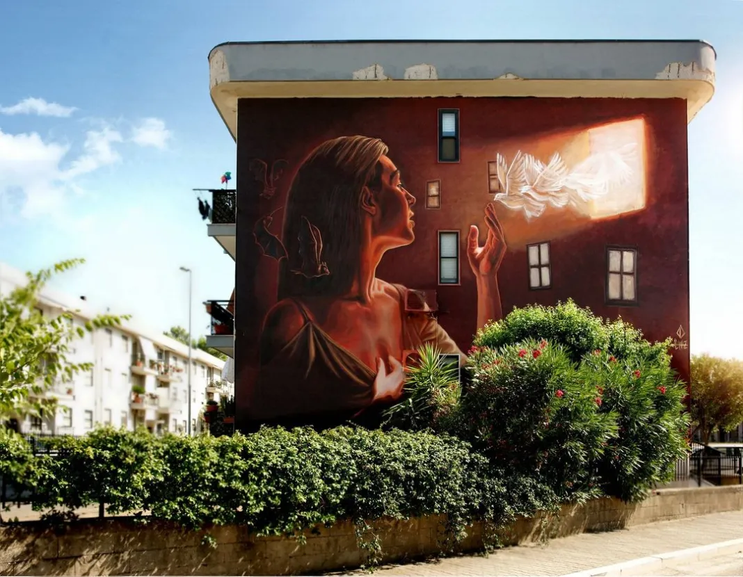 Orașul Stornara din Italia a devenit popular datorită picturilor murale