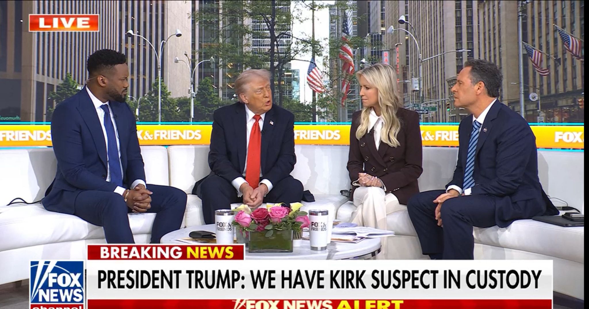 Președintele Donald Trump spune că asasinul lui Kirk a fost PRINS