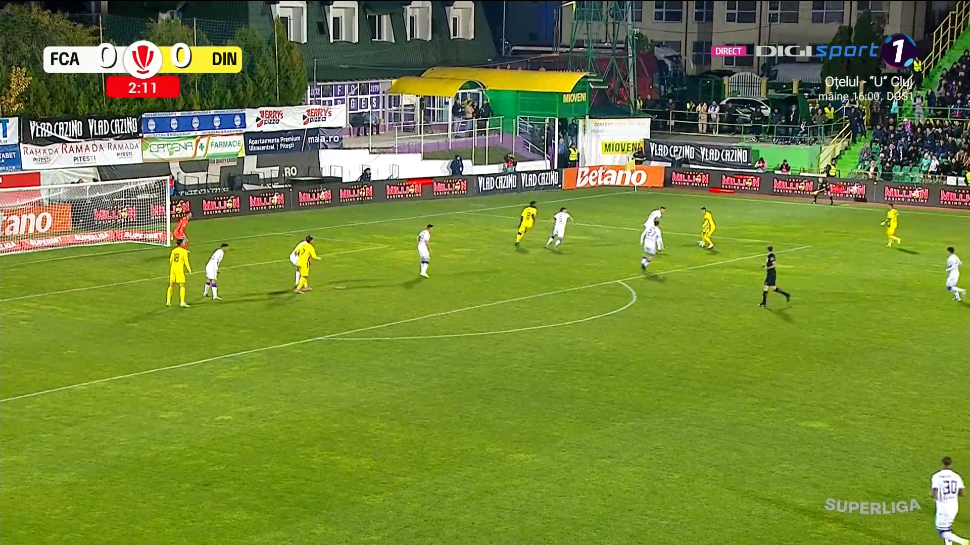 FC Argeș – Dinamo București Live Text Online, de la ora 20:30, în etapa 14 din Superliga