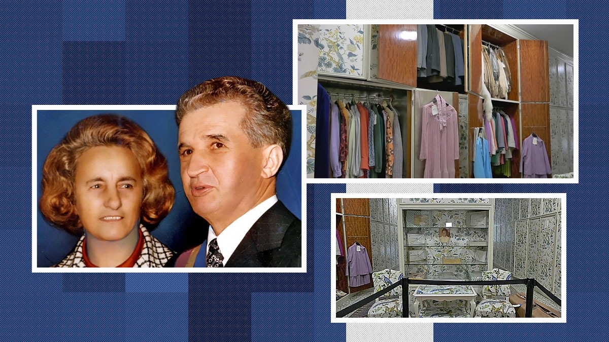 Secretele din dulapurile Palatului Primăverii. Imagini nemaivăzute cu garderoba soților Ceaușescu