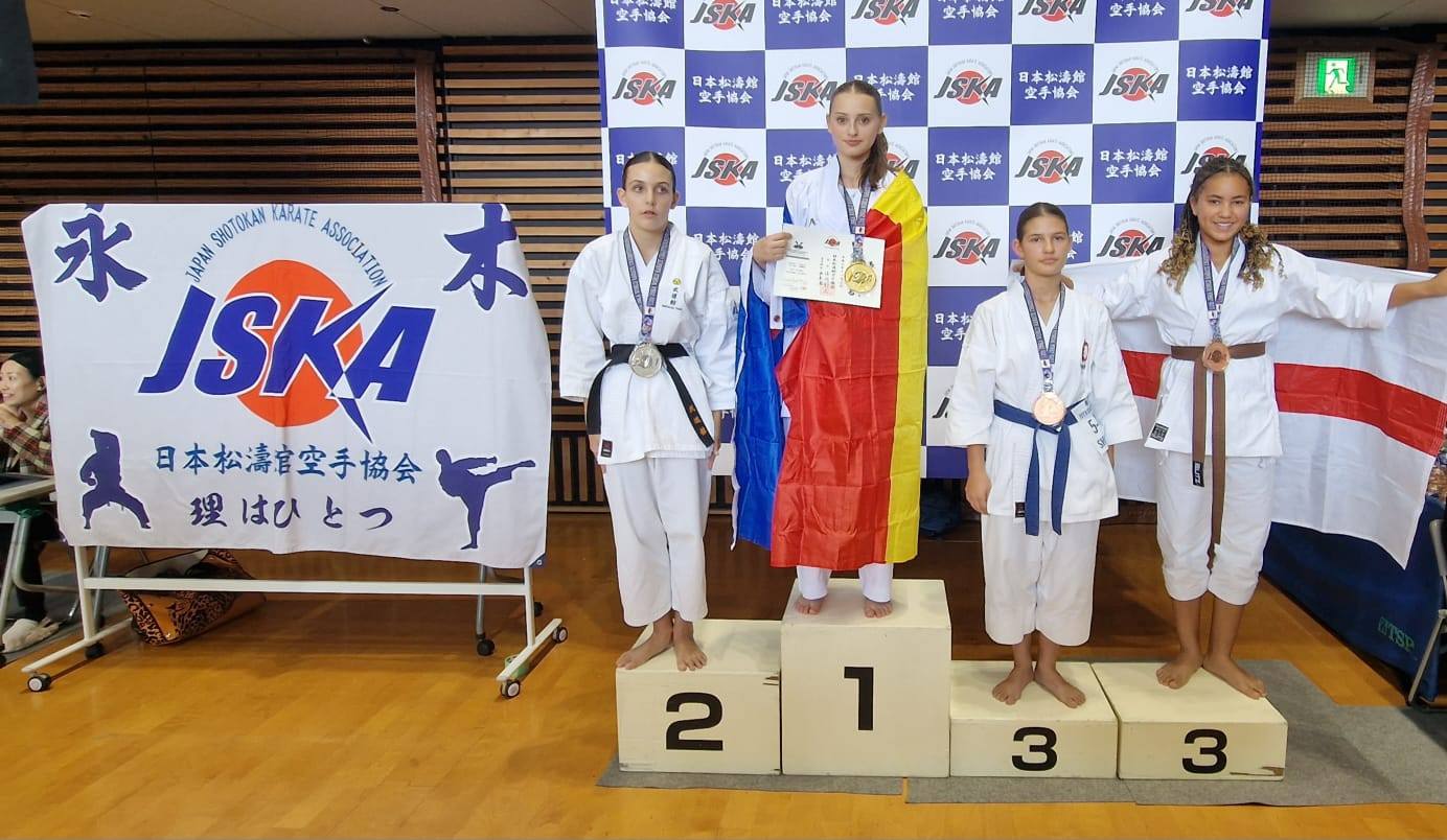 Avem o triplă campioană mondială la Karate JSKA 2025