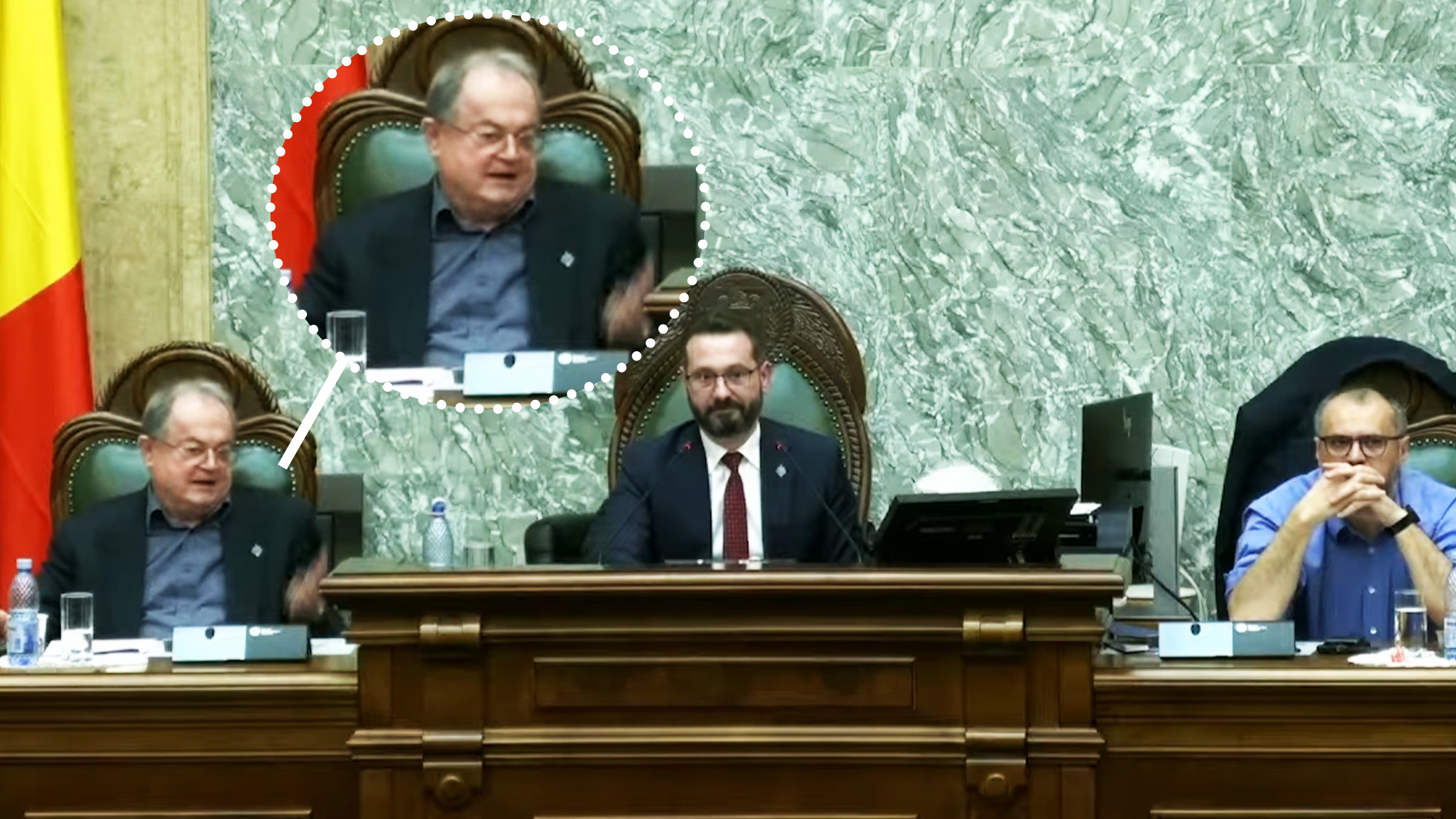 Scene de scandal în Parlament. Vasile Blaga, la Senat, derapaj cu microfonul deschis: „Ai b… p… acuma”