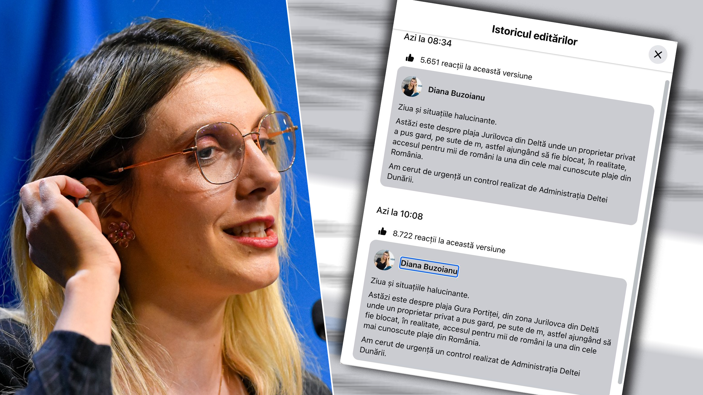 Ziua și războiul imaginar la USR. Astăzi, ministrul Diana Buzoianu inventează plaje și situații „halucinante” inexistente