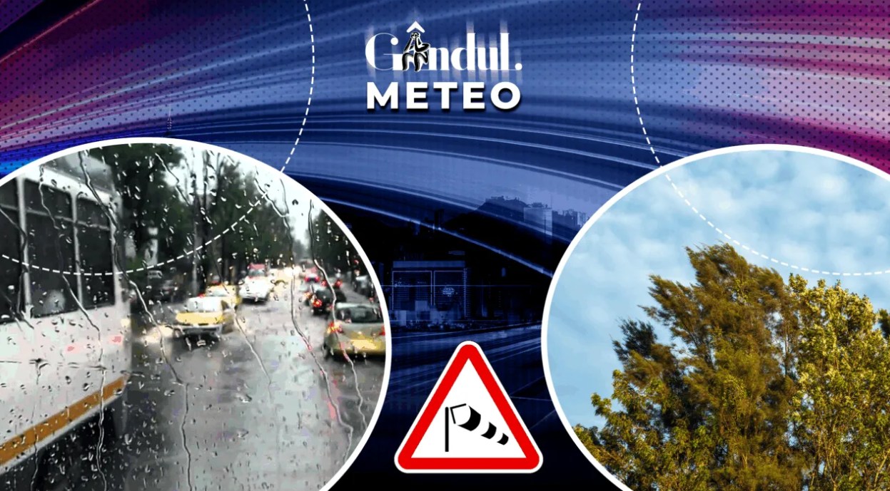Ai planuri de plimbare astăzi? Vezi unde sunt posibile ploi în țară și unde bate vântul. Ce temperaturi sunt în București și cum va fi spre seară