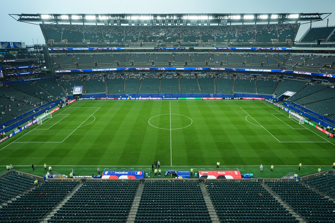 Irak la Cupa Mondială. Anunț de urgență FIFA: MECI SUSPENDAT și FANII EVACUAȚI! Ce se întâmplă live la Philadelphia