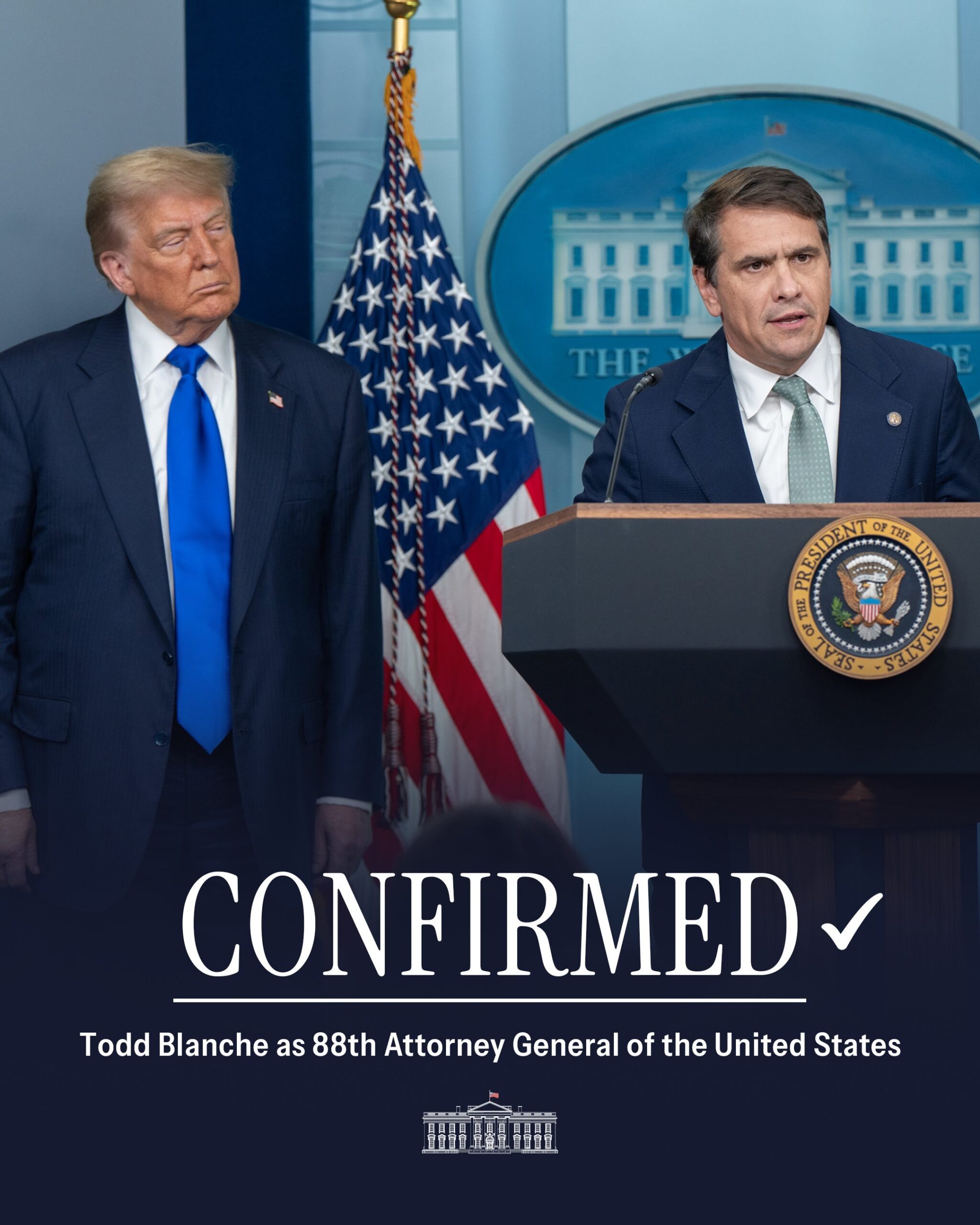 Victorie la limită pentru Trump: Fostul său avocat, Todd Blanche, confirmat procuror general al SUA