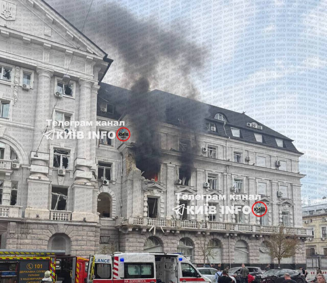 Rusia a atacat sediul central al SBU din Kiev, vizavi de Catedrala Sfânta Sofia. Zelenski spune că ținta era chiar biroul șefului Serviciului de Securitate