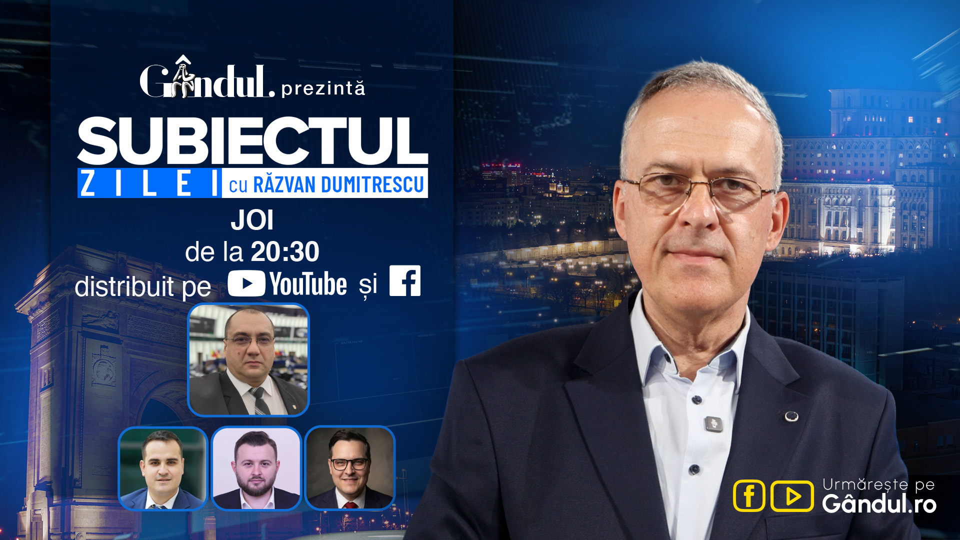 Cristian Terheș, dezvăluiri de la Bruxelles, live la Gândul