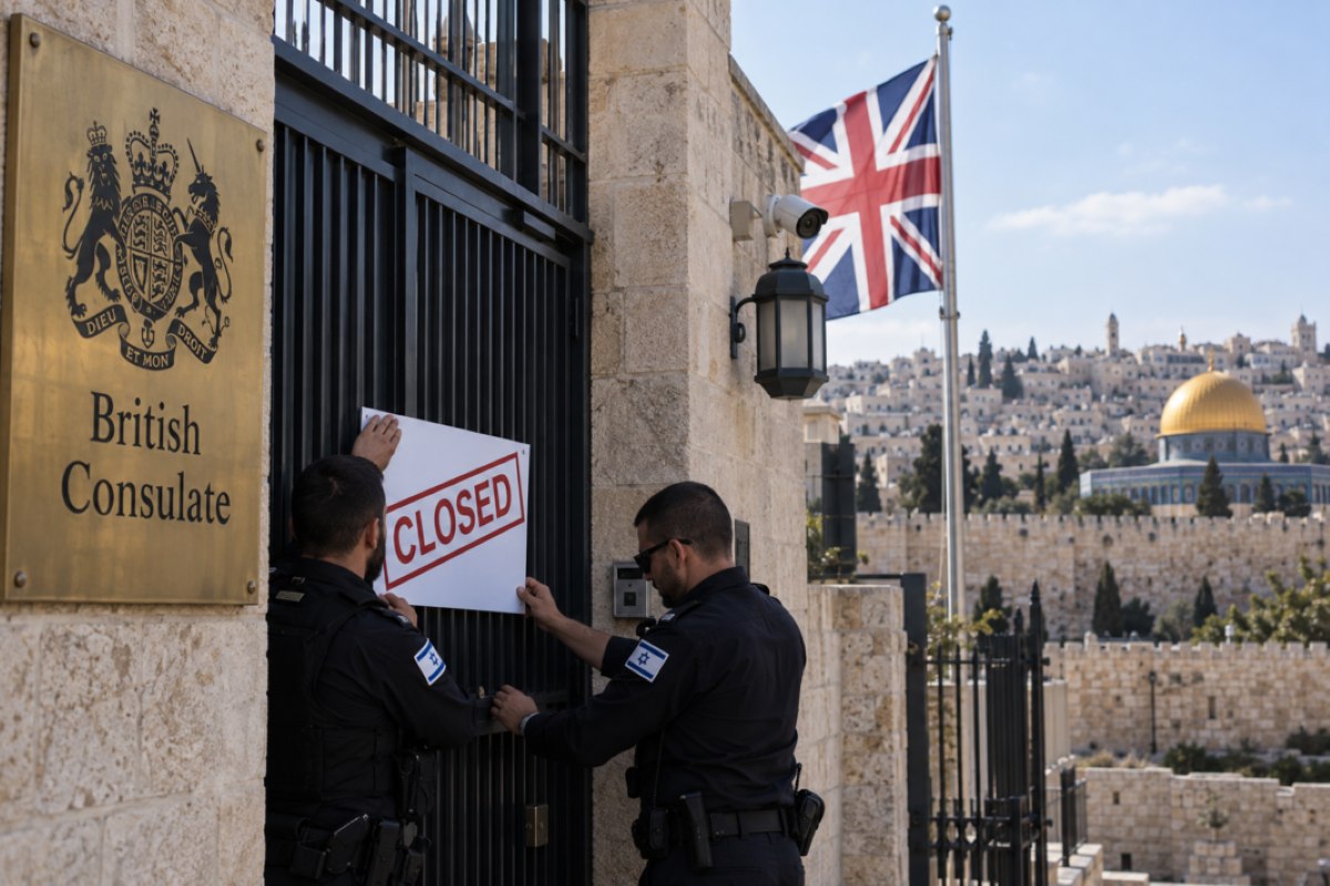 Ultimatumul Israelului pentru Marea Britanie expiră joi. Londra pregătește o măsură fără precedent dacă se închide consulatul britanic din Ierusalim